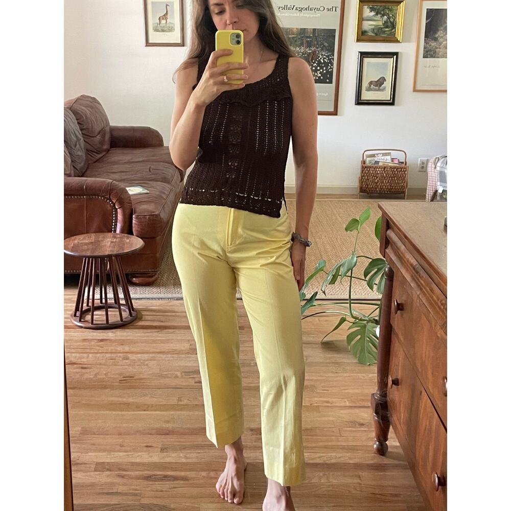 Bernard Zins Yellow Cotton Trousers